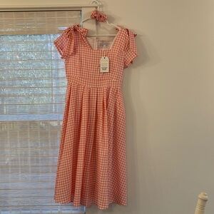 Ivy City Co Briar Dress in Pink Gingham
